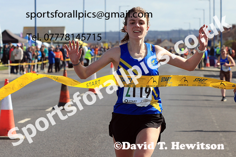 Senior womens Northern 6 Stage Road Relay, 2025 Northern 12 and 6 Stage Road Relays and Junior 5k, Redcar. Photo: David T. Hewitson/Sports for All Pics